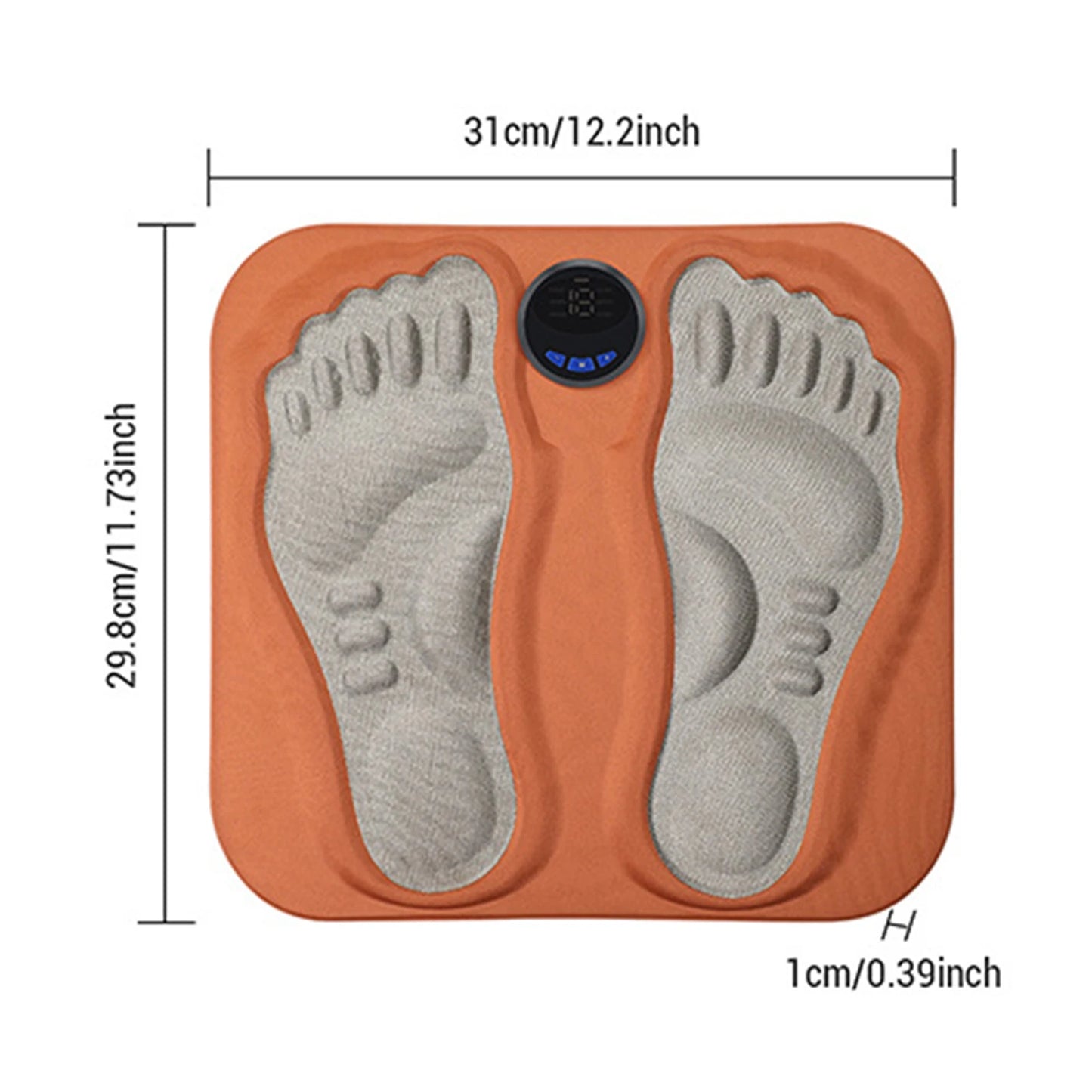 3D Foot Massage Pad Feet Massager 6 Modes 15 Levels Improve Blood Circulation Relax Rechargeable Foot Pad for Legs Ankles