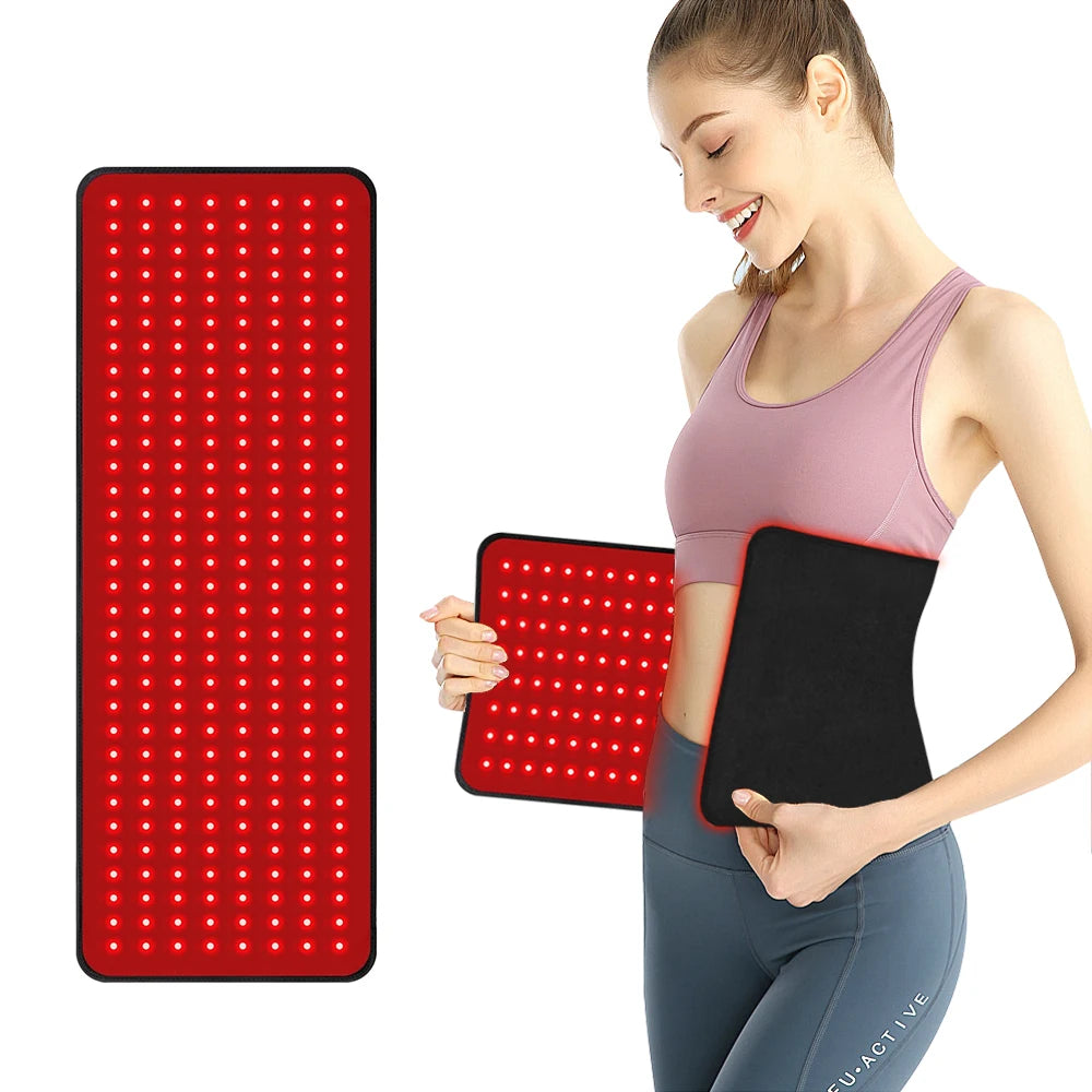 Red Light Relax Device Infrared Light Relax Pad for Waist Back Shoulder 31" x 11" Large Wearable Wrap Belt with Flexible Strap