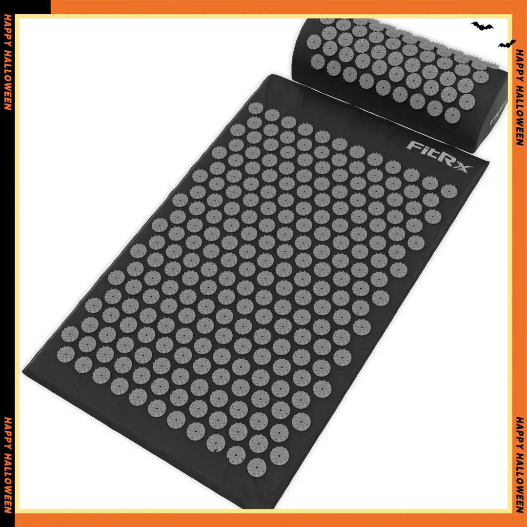Acupressure Mat Set - Relieve Neck & Back Pain for Office Workers & Students | Home Therapy