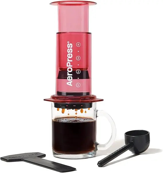 AeroPress Original Coffee Press - All-in-One French Press, Pour-Over & Espresso Style Manual Brewer, 2 Min Brew for Less Bittern