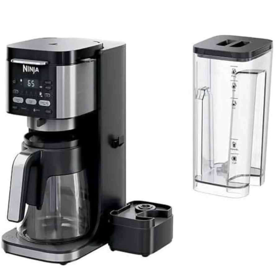 DualBrew Hot Iced Coffee Maker for Home and Office Use with Advanced Temperature Control and Dual Brewing Functionality Enhance