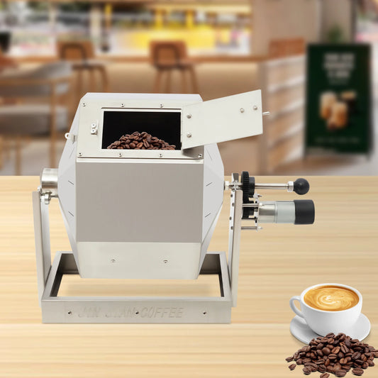 NEW 14.5L Coffee Bean Roaster, Stainless Automatic Rotary Coffee Roaster Machine Large Capacity for Home & Commercial Use