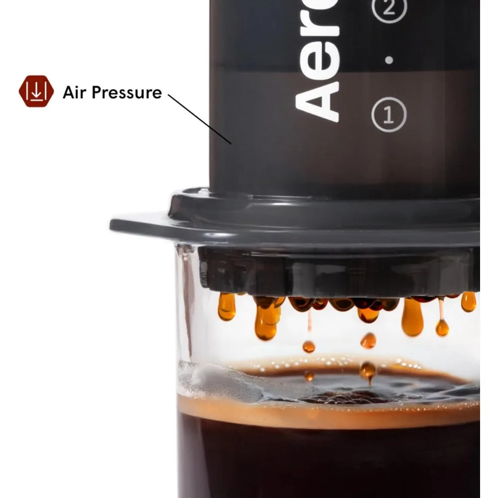 AeroPress Original Coffee Press - All-in-One French Press, Pour-Over & Espresso Style Manual Brewer, 2 Min Brew for Less Bittern