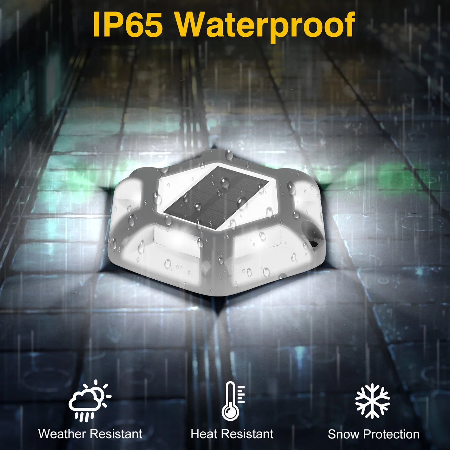 4pcs Blue/Cold White Solar Driveway Lights Outdoor Aluminum Solar Deck Lights IP65 Solar Ground Light Landscape Lights