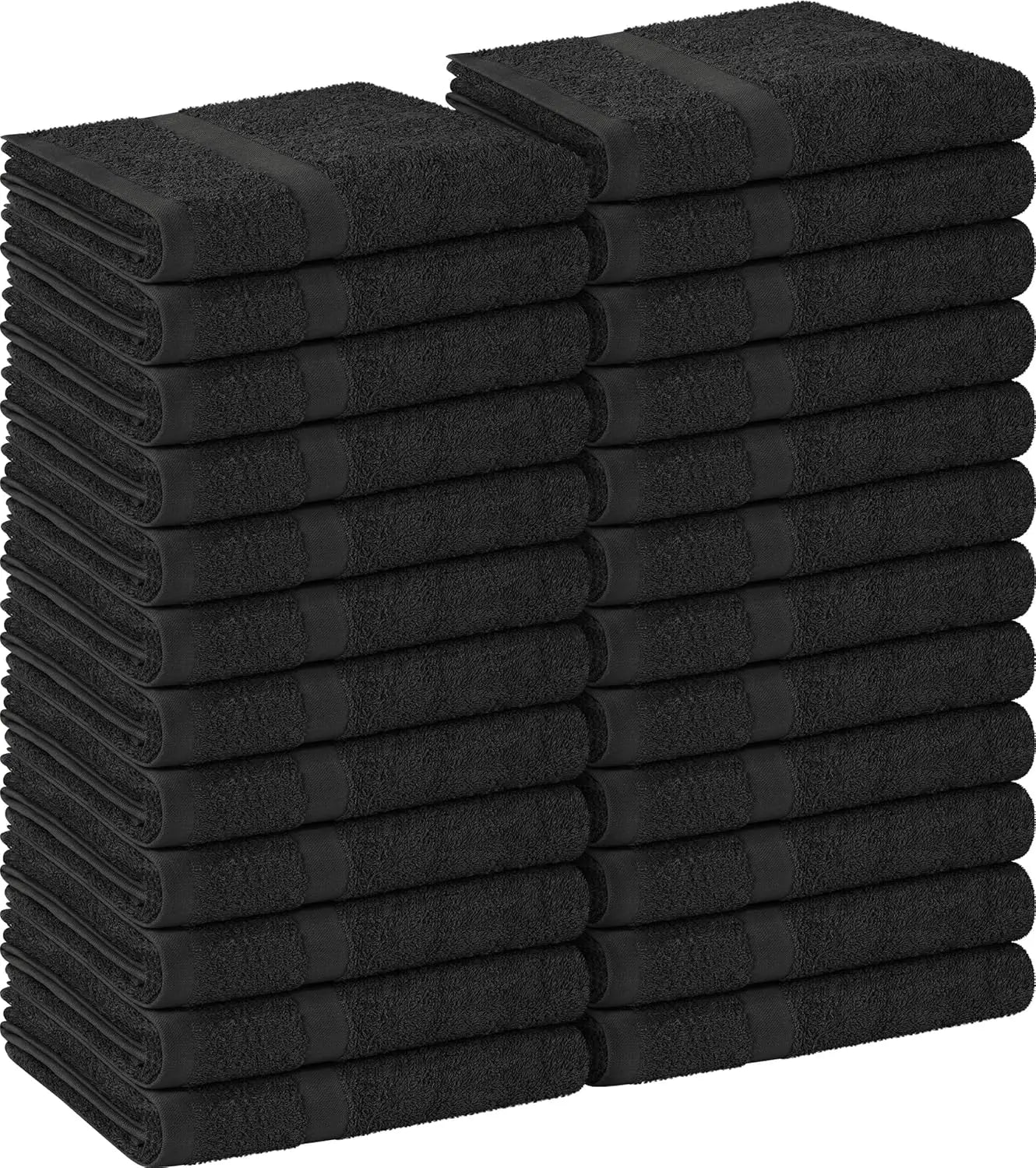 24-Pack Salon Towels, 16x27 Inches, Highly Absorbent Cotton for Gym, Spa, Beauty & Home Hair Care