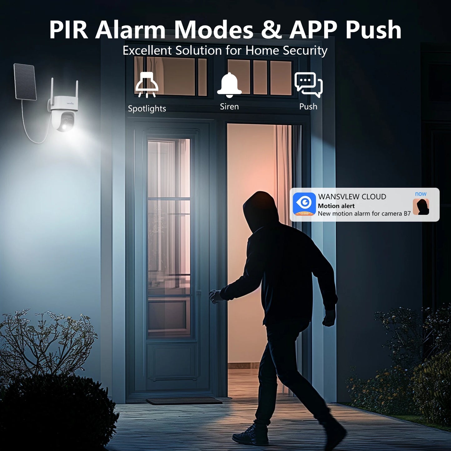 Wansview 2K Surveillance Dual Lens Wifi Camera Outdoor Wireless PTZ Security IP Camera Motion Detection HD Color Night Vision