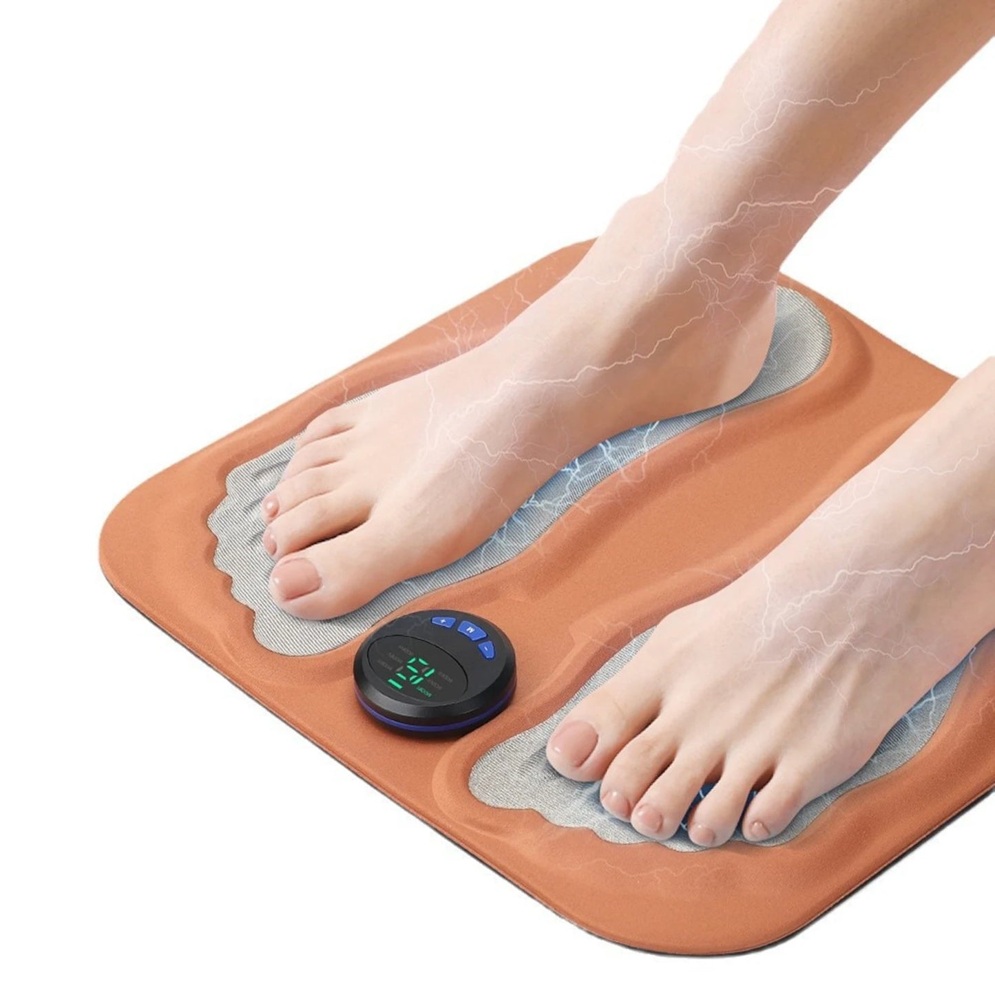 3D Foot Massage Pad Feet Massager 6 Modes 15 Levels Improve Blood Circulation Relax Rechargeable Foot Pad for Legs Ankles