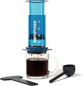 AeroPress Original Coffee Press - All-in-One French Press, Pour-Over & Espresso Style Manual Brewer, 2 Min Brew for Less Bittern