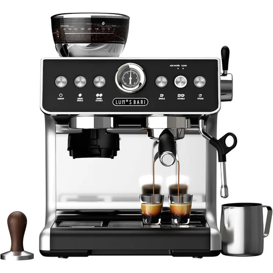 Espresso Machine with Grinder 20 Bar Espresso Machine with Milk Frother Expresso Coffee Machines for Home Professional Espresso