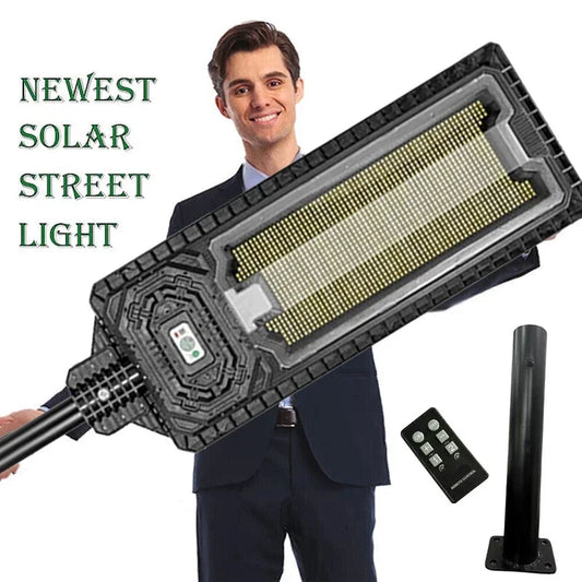 9000mah High Power Solar Light Outdoor 1478 LED Solar Street Light Dusk to Dawn Waterproof For Garage Garden Terrace Wall Lamp