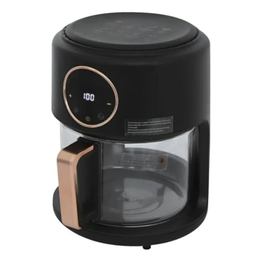 1200W Glass Air Fryer with Transparent Glass Fry Bowl 8 Preset Modes Touchscreen Digital Display Good Heat Dissipation 31.5 Inc