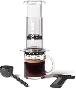 AeroPress Original Coffee Press - All-in-One French Press, Pour-Over & Espresso Style Manual Brewer, 2 Min Brew for Less Bittern
