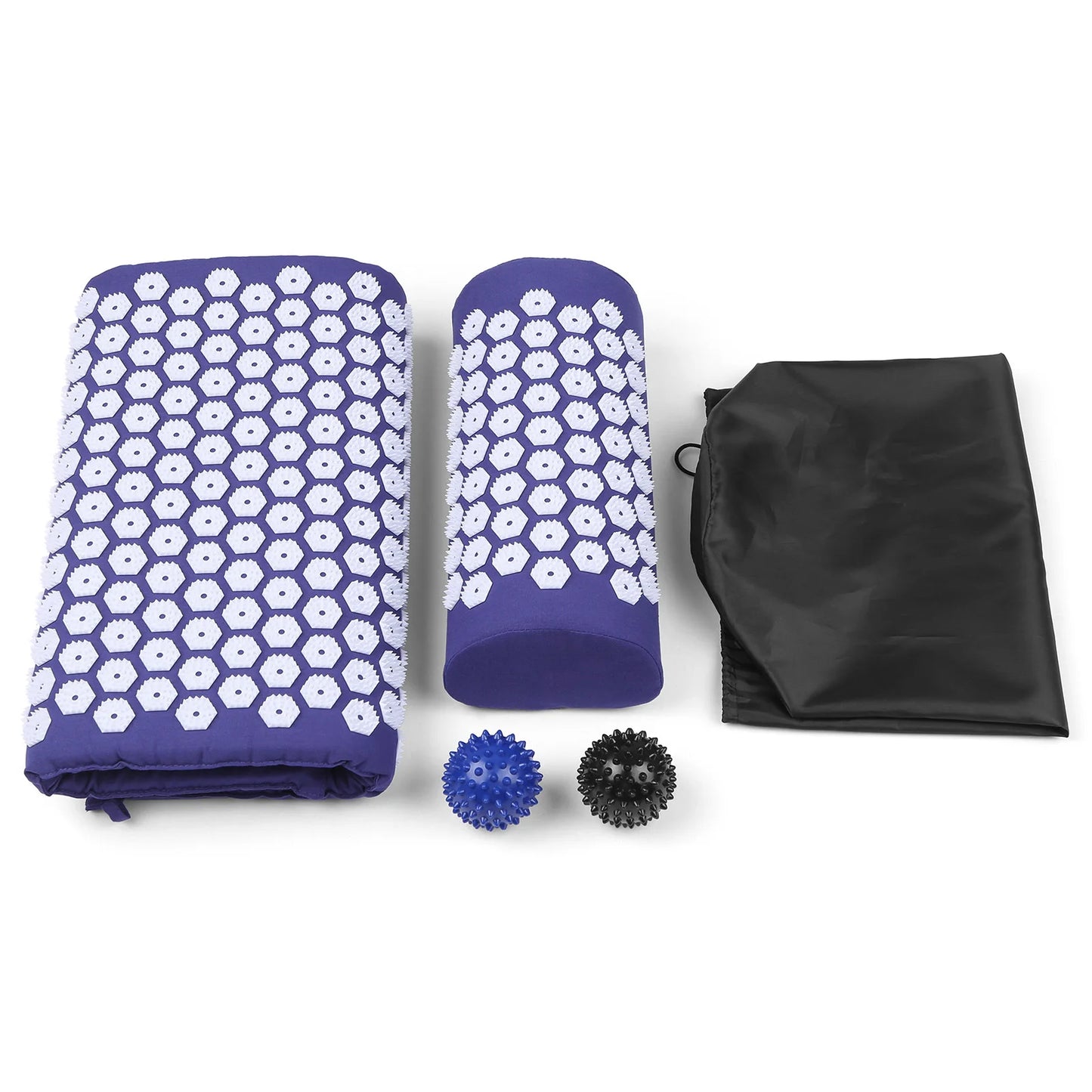 TOMSHOO Acupressure Mat and Pillow Massage Set with Bag for Muscle Relaxation Stress Relief acupressure mat and pillow