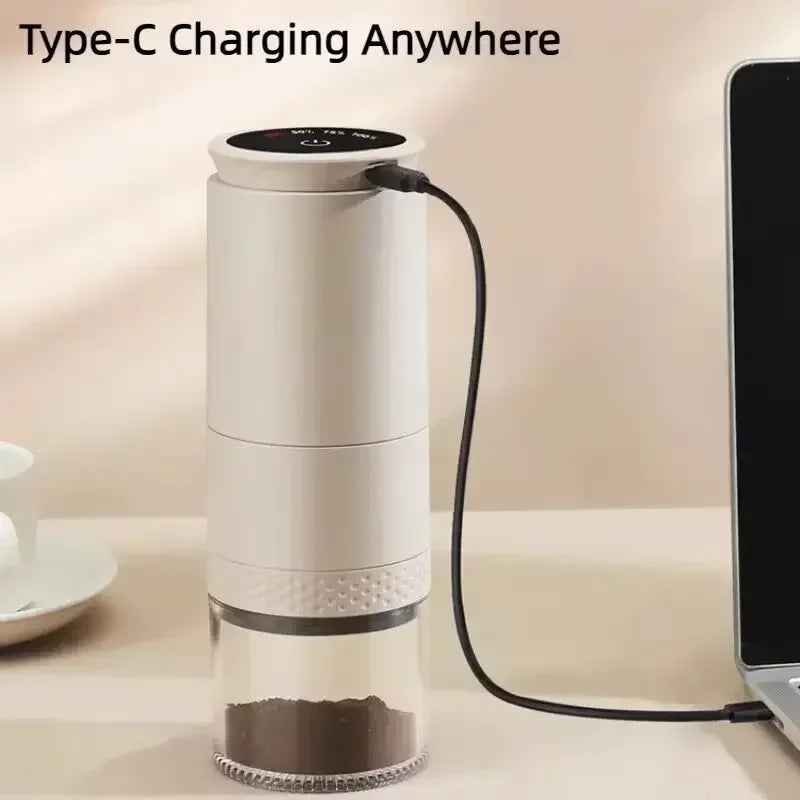 Portable Electric Coffee Bean Grinder 38 Gears External Adjustable USB 1500mAh Rechargeable Household Mini Coffee Machine