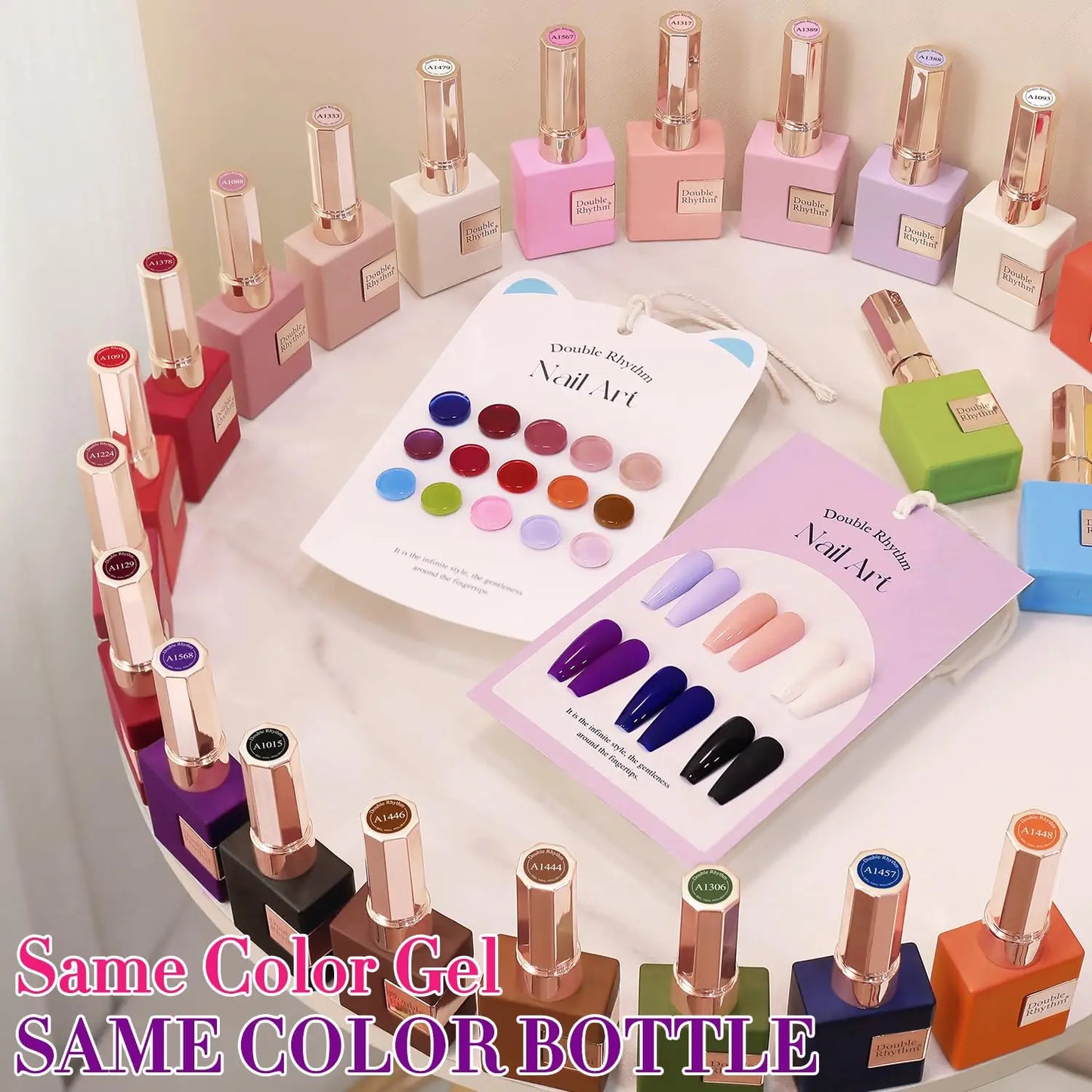 28Pcs Gel Nail Polish Set with UV/LED Cure, Red Pink Colors for DIY Manicure at Home