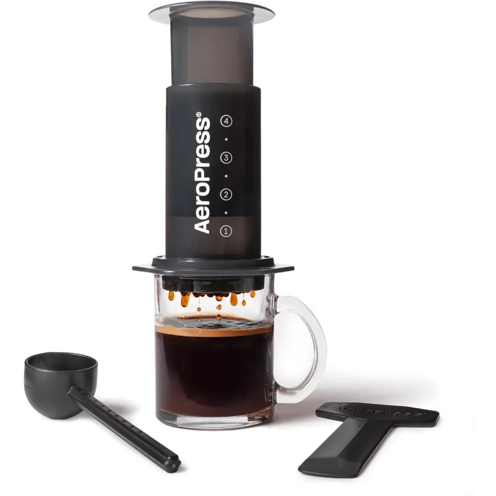 AeroPress Original Coffee Press - All-in-One French Press, Pour-Over & Espresso Style Manual Brewer, 2 Min Brew for Less Bittern