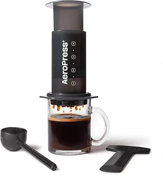 AeroPress Original Coffee Press - All-in-One French Press, Pour-Over & Espresso Style Manual Brewer, 2 Min Brew for Less Bittern