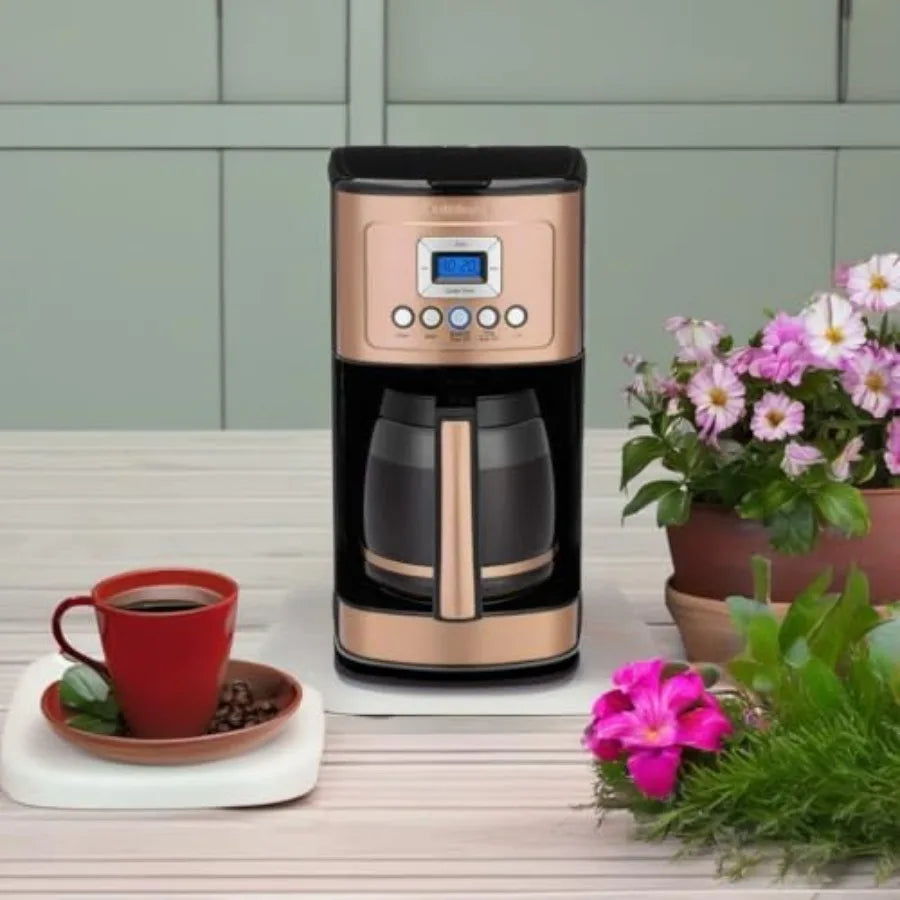 DCC3200CPAMZ PerfecTemp 14 Cup Programmable Coffeemaker in Copper for Home and Office Use with Advanced Temperature Control and