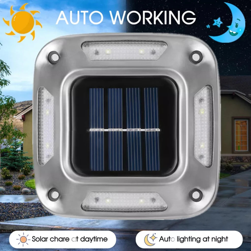 Solar LED Driveway Lights Durable And Energy-saving Solution No Wiring Easy To . Outdoor Camping white light 8pcs