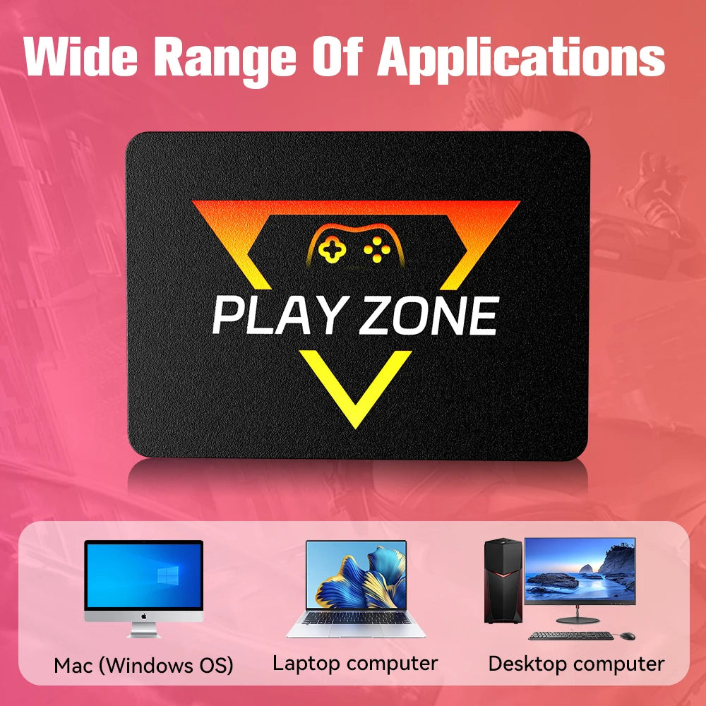 Playzone 1TB Retro Game SSD For PS5/Xbox/Switch/PS4/PS3 Portable Emulator Consoles With 16000+ Games Plug&Play For Win PC/Laptop